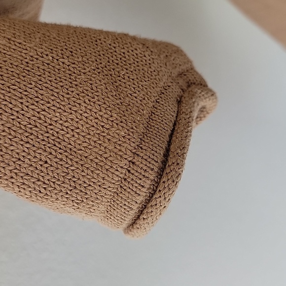 Notations Cardigan Sweater Open Front Longline Longsleeve Layer Knit Brown Tan M - Picture 10 of 15